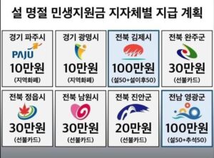 2026 설날 민생지원금